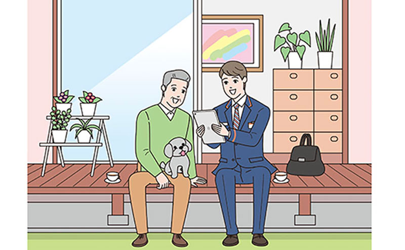 郵便局のみまもりサービス みまもり訪問サービス（12か月間） 見守り 定期訪問 お年寄り 遠方 両親 安心 滋賀県 豊郷町 1年