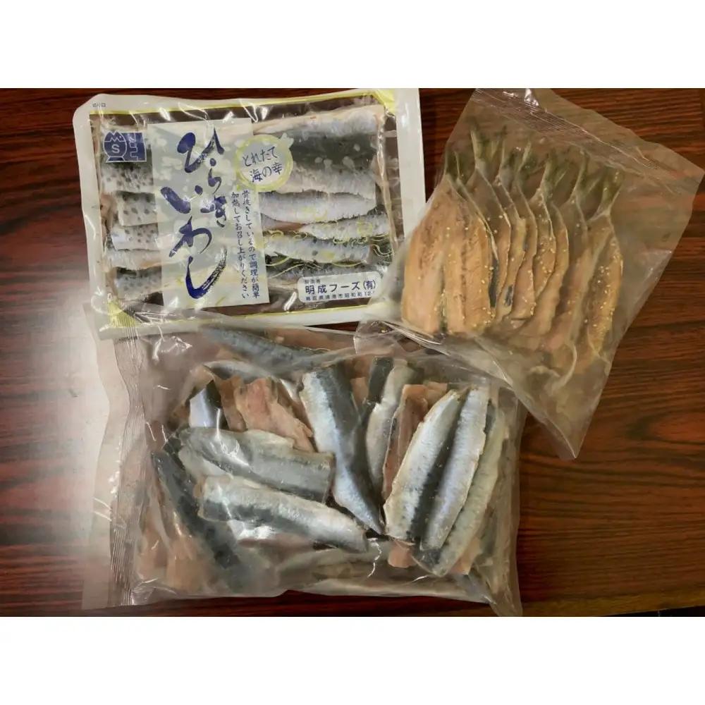 境港産いわし三昧セット(フィレ、ひらき、みりん干し)　【鳥取県 境港市】
