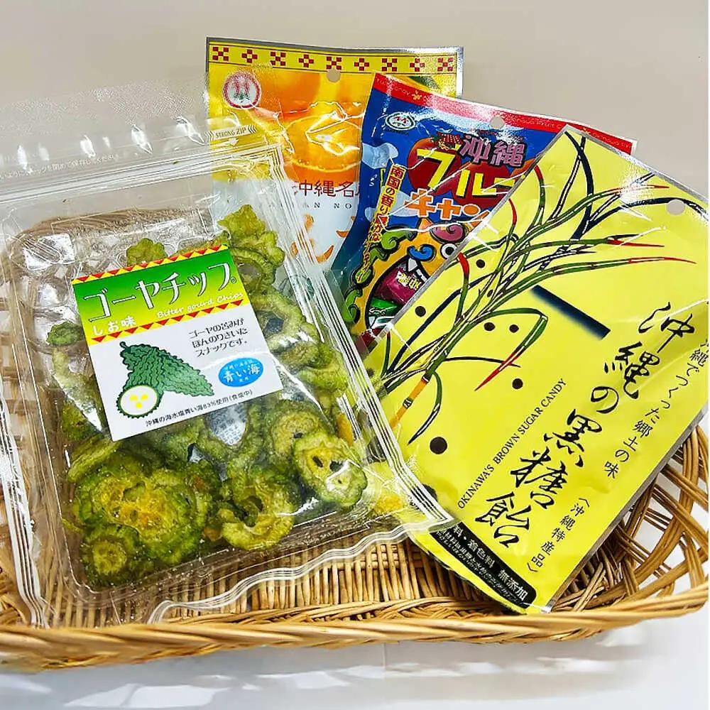 お菓子 詰め合わせ 沖縄市のお菓子 お試し詰め合わせセット (ゴーヤチップス＆飴玉3袋)  6000円 BCBE003