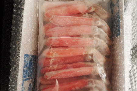 お刺身OK！生本ずわいがに棒肉ポーション500g(16～20本) A-11223