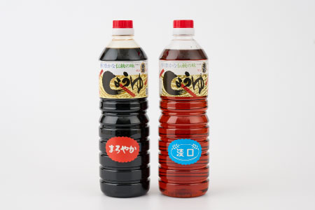 九州醤油万両の本醸造まろやか醤油とうすくち醤油(1L6本箱)(D-3) 【うすくち JAS 1000ml お得 6本 あまくち】(H016104)