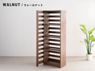 エルブロック パーティションシェルフHb ウォールナット 幅66 奥行き29 高さ160