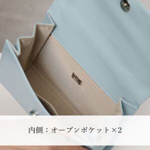 【濱野皮革工藝 HAMANO バッグ】プティ・フォルムUNO(ダークグレー×シルバー)【1616471】
