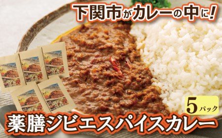 下関産鹿肉入 カレー 170g×5袋 【カレー】 EW