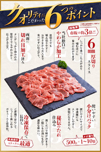 たれ仕込みやわらか豚タン　2kg