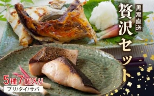 詰め合わせ ( 干物 からあげ みりん漬け ) 5種 7個 魚介 セット 魚介類 冷凍 ぶり さば たい 魚 焼き魚 みりん漬け 鰤 鯖 鯛 水産加工品 鮮魚 さかな 小分け 加工品 惣菜 和食 おかず お惣菜 つまみ 酒 ごはん に合う お弁当 カマ  お手軽 簡単 小分け 食べ比べ 時短 切り身 高知県 宿毛市 贅沢逸品セット