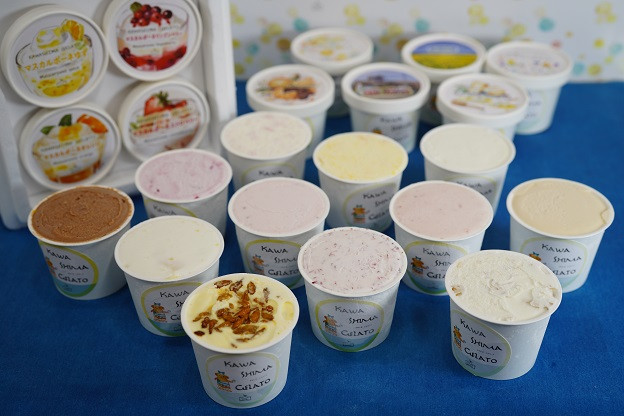 
            川島ジェラート　定番６種類マスカルポーネ６種類　１２個詰め合わせ
          