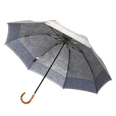 ふるさと納税 富士河口湖町 槙田商店【晴雨兼用 折りたたみ傘】kirie ペイズリー:ミステリアスブルー |  | 03