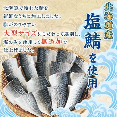 ふるさと納税 八雲町 北海道産　無添加　塩鯖　合計18切(2切×9パック)大型サイズ塩サバ　使いやすい小分け　カット品 |  | 01