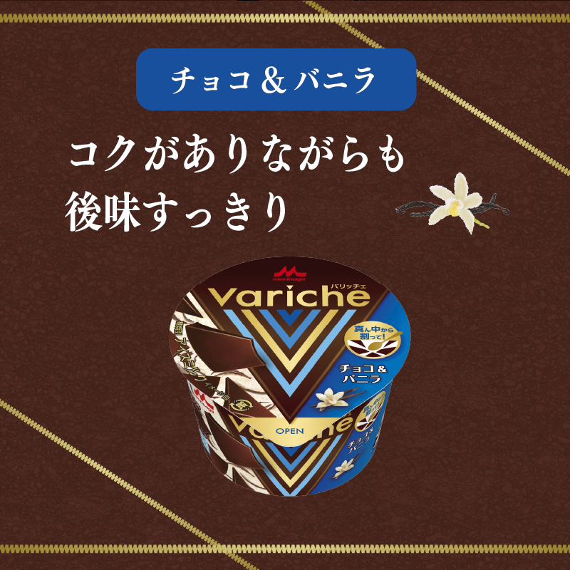 アイス バリッチェ ‐Variche‐12個 チョコ＆バニラ | アイス＆ジェラート バニラアイス チョコレートアイス 森永乳業 愛媛県 松前町