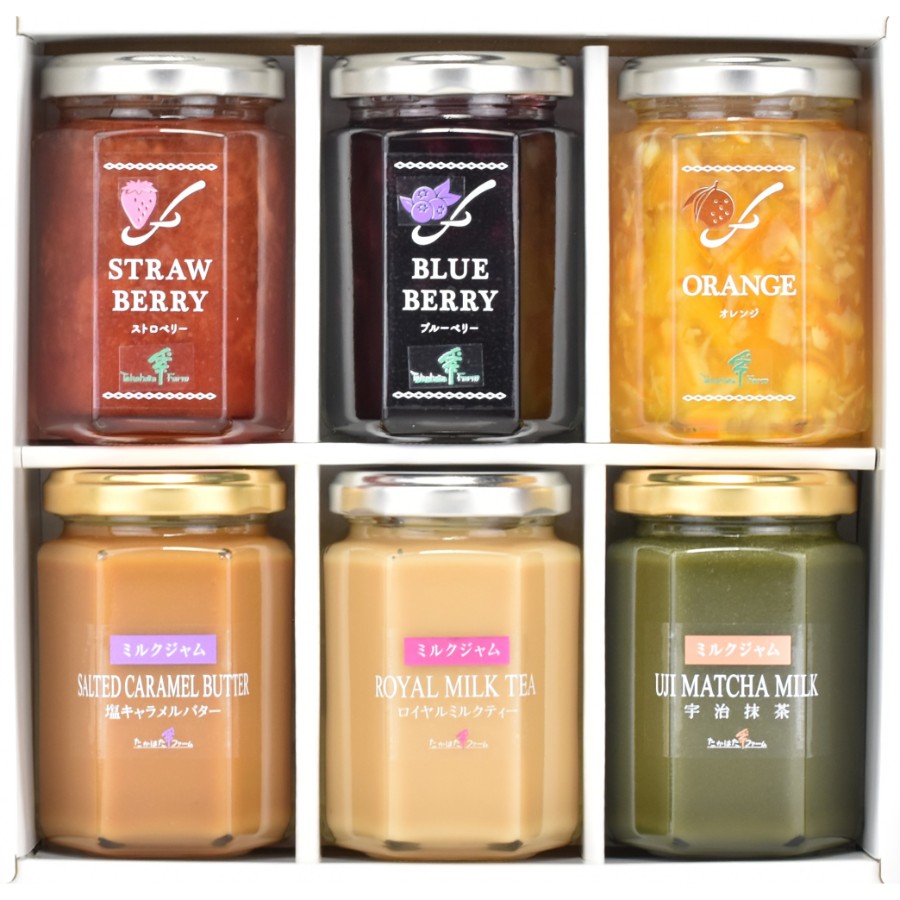 ＜たかはたファーム＞フルーツジャム・スプレッド6個詰合せ