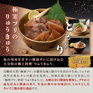 天然極寒ぶり 厳選3種漬け丼の素セット【600g】_A013-0956