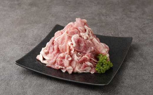 【全12回定期便】長崎県産「競り美豚」 モモ 切り落とし 2kg (500g×4) ／ 競美豚 競り美豚 肉 国産 豚肉 もも もも肉 肉のマルシン 長崎県 長崎市