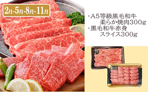 総重量3Kg越え、鹿児島県産黒毛和牛と黒豚のお料理定期便(3回配送)　EE0-0002【1504377】 _ ふるさと納税 定期便 牛肉 豚肉 切り落とし しゃぶしゃぶ ハンバーグ ミンチ すき焼き 