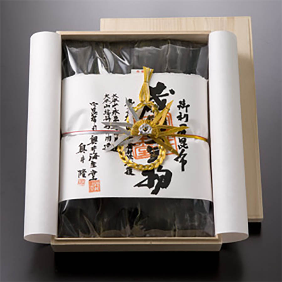 ＜奥井海生堂＞木箱入長期熟成蔵囲利尻昆布400g入【OKU-120】