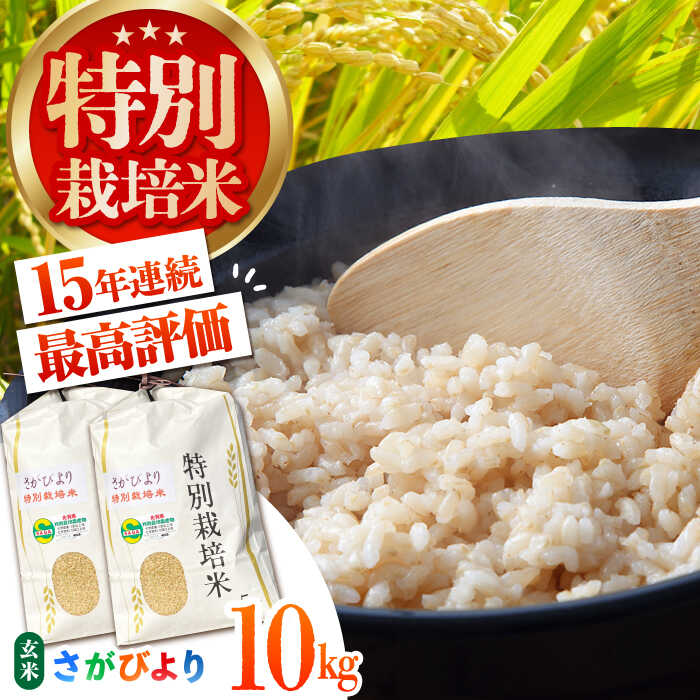 【ふるさと納税】令和7年産 新米 特別栽培米 さがびより 玄米 10kg 【だいちの家】 [HAG018] 米 特A米 特A評価 佐賀 玄米