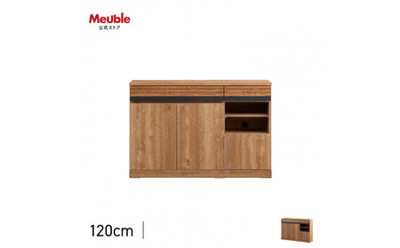 サイドボード 120cm シーン オークヴィンテージナチュラル 【モーブル／大川家具】