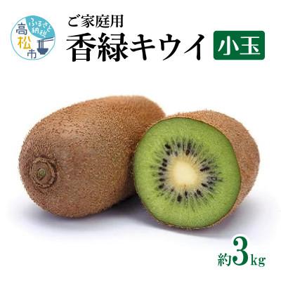 ふるさと納税 高松市 【先行受付2025年】ご家庭用香緑キウイ(小玉)　約3kg