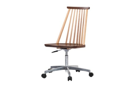 オフィスチェア 肘なし アバンティ JAV-WC1135W Ｂウォールナット PNW /   椅子 1脚 いす イス 無垢材 板座 モダン ウォールナット 木製 ワークチェア デザインチェア パソコン 北欧 おしゃれ シンプル 木製椅子 木製チェア 食卓椅子 送料無料 飛騨市