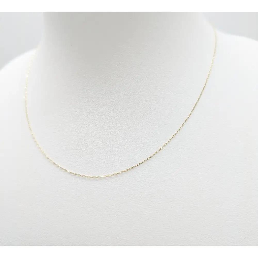 【18金イエローゴールドネックレス グリームカット長小豆0.25 45cm】｜18金 イエローゴールド ネックレス