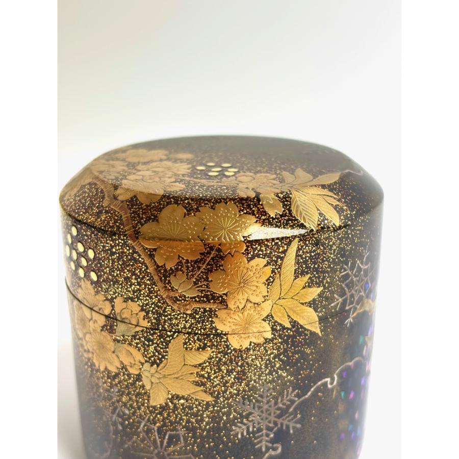＜うるしアートはりや＞雪月花蒔絵雪吹