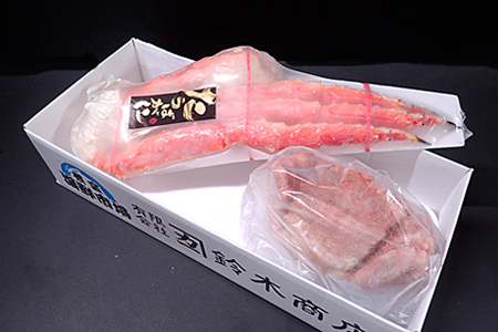 根室海鮮市場＜直送＞ボイルたらばがに脚800g×1肩、ボイル毛がに約500～650g×1尾 C-28044