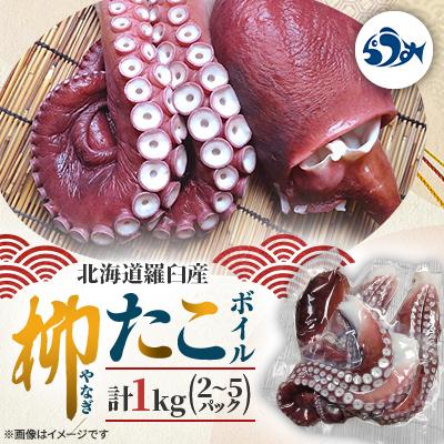 ふるさと納税 羅臼町 羅臼産 柳だこボイル 1kg(2〜5パック)