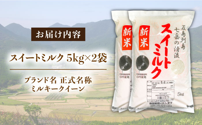 【先行予約】スイートミルク（５キロ×２袋）【山口商店】[PEC003] 