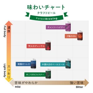 クラフトビール飲み比べ6本セット【ForestBrewing醸造所】【配送不可地域：離島】【1489555】