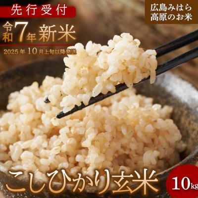 ふるさと納税 三原市 【令和7年新米】みはら高原米 浮城 コシヒカリ 玄米10kg [220-004]