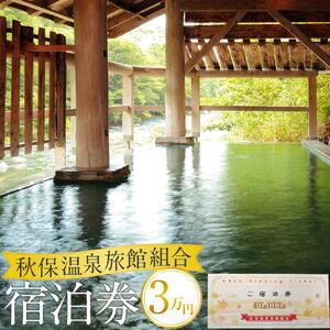 秋保温泉旅館組合宿泊券Ａ（30,000円券）【旅行 旅行 宿泊券 チケット チケット 仙台 仙台 】