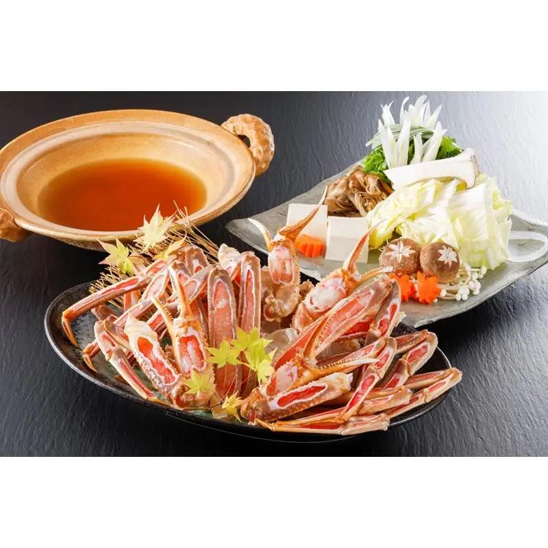 【かに鍋セット＆自家製だし付き】超特大ズワイガニ5Lサイズ｜鍋セット
