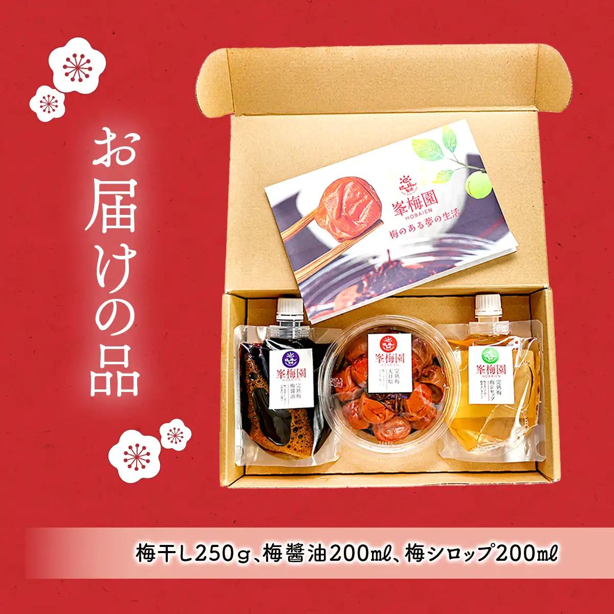 W01306 大多喜町産　無添加梅尽くし３点セット
