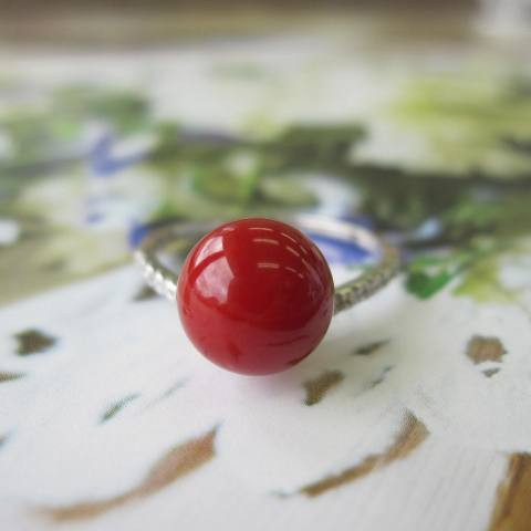 
                  珊瑚職人館の珊瑚の指輪67
                