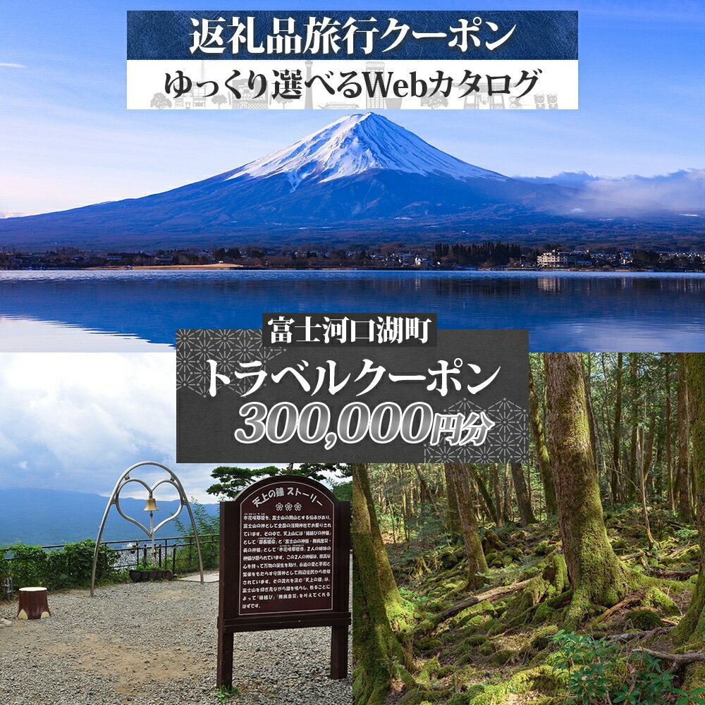【ふるさと納税】 富士河口湖町 後から選べる旅行Webカタログで使える！ 旅行クーポン（300,000円分） 旅行券 宿泊券 FEO004