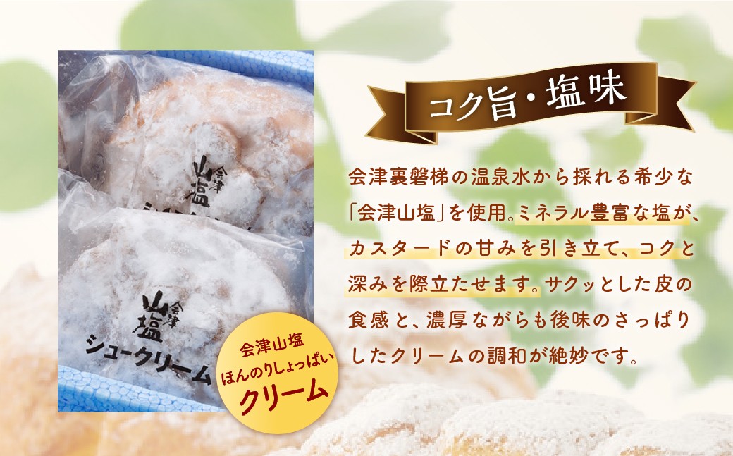 会津山塩シュークリーム10個入り