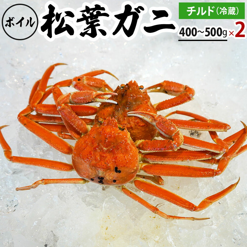 【ふるさと納税】【先行予約】ボイル松葉ガニ（400g～500gを2枚）OM-19-1 松葉ガニ 松葉がに かに 蟹 カニ 鳥取県境港 御来屋漁港