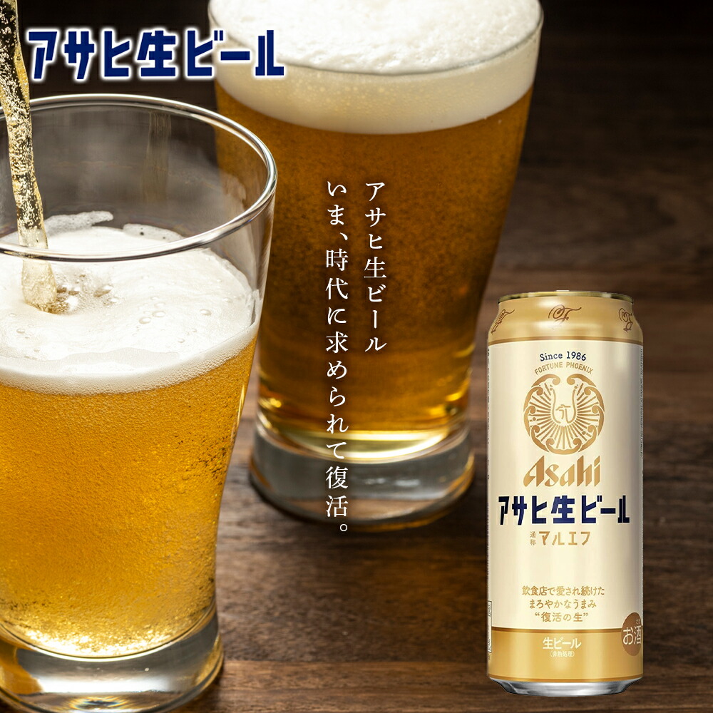 【定期便6回・偶数月発送】アサヒ生ビール≪マルエフ≫＜500ml缶＞24缶入り1ケース 北海道工場製造