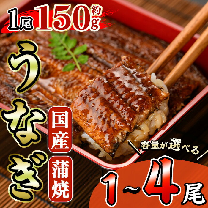 【ふるさと納税】＜内容量が選べる！＞国産 うなぎ 蒲焼 (計1～4尾・1尾あたり約150g) 鰻 ウナギ タレ かば焼き うな重 うな丼 ひつまぶし 小分け 真空包装【AW-91・AW-92・AW-93・AW-94】【丸正水産】