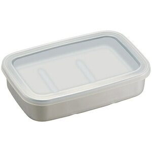 保存容器 アルミ保存容器 840ml 中 アルミ 急速 冷凍 浅型 蓋付き 日本製 AKH3〈スケーター株式会社〉   5-066