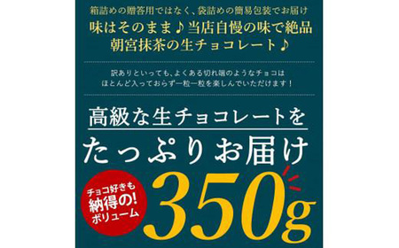 訳あり 自分チョコ お抹茶生チョコレート 約350ｇ BQ08-FN