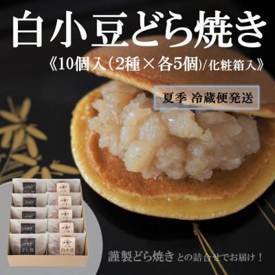 ふるさと納税 伊万里市 【冷蔵便発送/7〜9月随時出荷】白小豆どら焼き・どら焼き 2種/10個(化粧箱入)