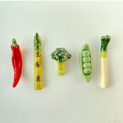 ふるさと納税 瑞浪市 イホシロ窯　手作り　野菜(人気)箸置き5種類　gf425 |  | 01