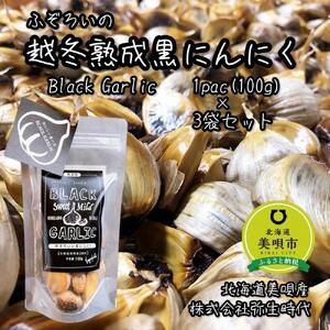 【株式会社弥生時代】ふぞろいの越冬熟成黒にんにく100g×3袋【Mサイズ片】 ｜ にんにく にんにく にんにく にんにく にんにく 