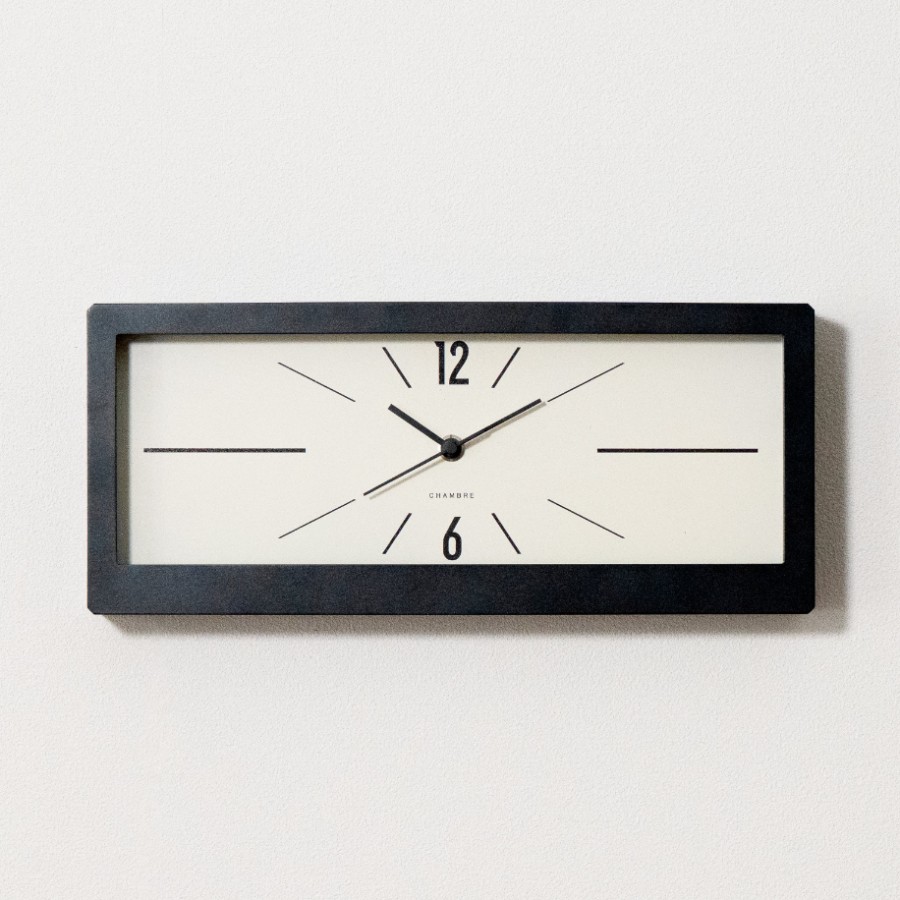 ＜Chambre＞LINEAR CLOCK ブラック
