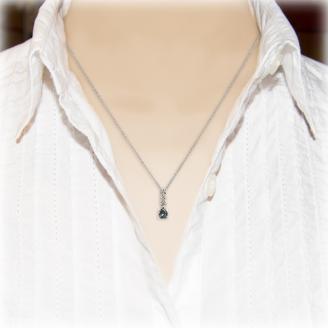 アレキサンドライト ペンダント0.15ct K18WG （26345）