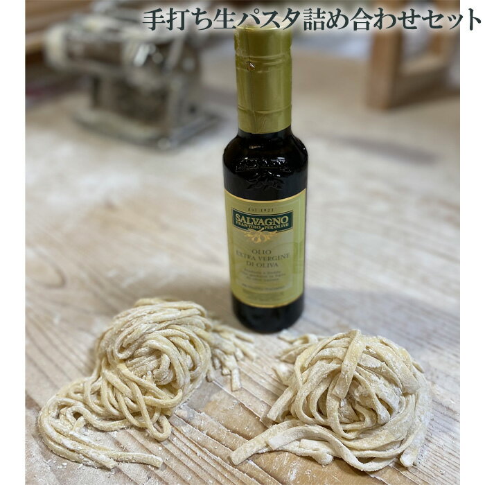 【ふるさと納税】手打ち生パスタ詰め合わせセット No.063 KWNE008 ／ 生パスタ2種 パスタソース オリーブオイル 手打ち 麺 ぱすた 生パスタ パスタ 詰め合わせ セット無添加 厳選素材 送料無料 兵庫県