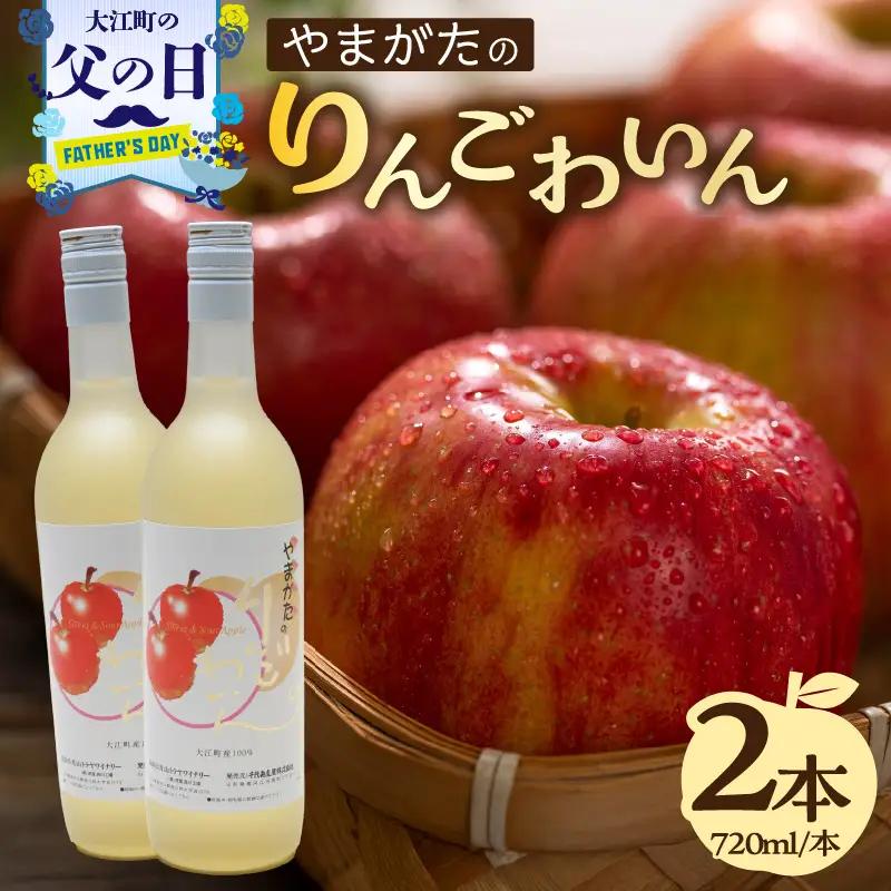 【父の日ギフト】《6月21日お届け》やまがたのりんごわいん 720ml×2本 061-001-C