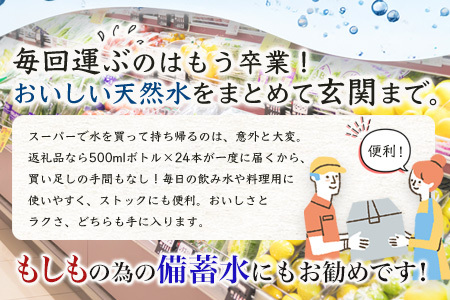 【定期便10回】 G7広島サミット提供『多良岳山系の水』 （500ml×24本×10回）天然水 ナチュラルウォーター定期便 毎月お届け 佐賀県 鹿島市 送料無料J-9