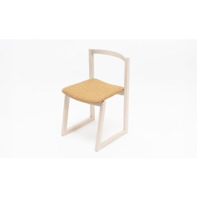 ふるさと納税 東川町 センの木家具 Chair03　イエロー【0001-050-02】